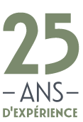 infographie informant que NA Concept a plus de 25 ans d'expérience